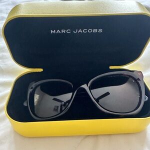 Marc Jacobs Black Sunglasses with Yellow Case